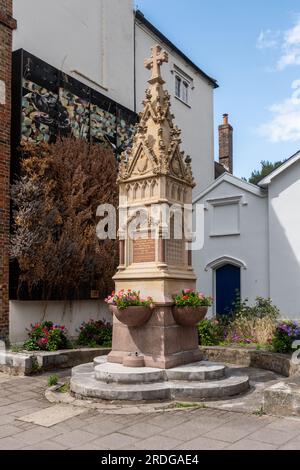 Trinkbrunnen zum Gedenken an Greville Phillimore, einen ehemaligen Rektor, in Henley-on-Thames, Oxfordshire, England, UK Stockfoto