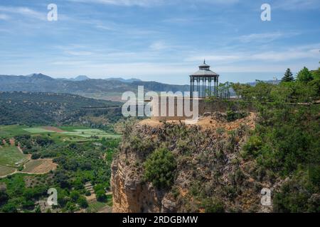 Mirador de Ronda Aussichtspunkt (La Sevillana) - Ronda, Andalusien, Spanien Stockfoto