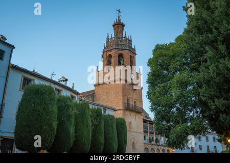 Kirche Santa Maria la Mayor - Ronda, Andalusien, Spanien Stockfoto