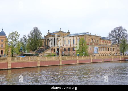 Mai 06 2023 - Schwerin, Mecklenburg-Vorpommern in Deutschland: Landesmuseum am See Stockfoto