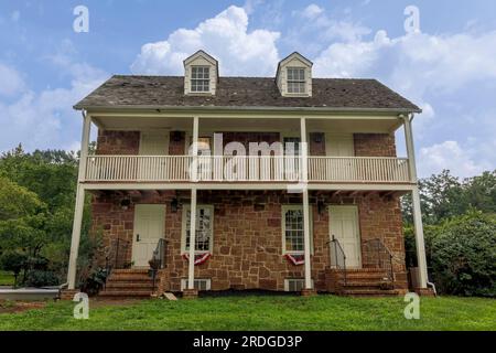 New Brunswick Barracks, East Jersey Old Town Village Stockfoto