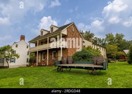 New Brunswick Barracks, East Jersey Old Town Village Stockfoto