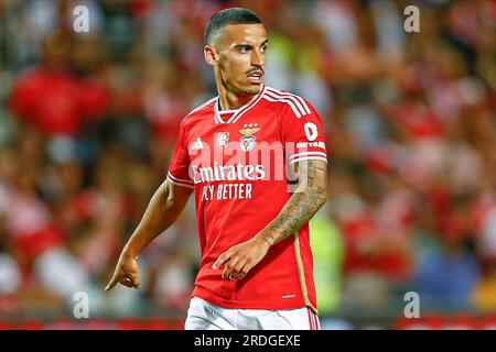 Faro, Portugal. 20. Juli 2023. Chiquinho von Benfica spielte während des Algarve Cup-Spiels zwischen Al Nassr und Benfica am 20 2023. Juli im Algarve-Stadion in Faro, Spanien. (Foto: Antonio Pozo/Pressinphoto) Kredit: PRESSINPHOTO SPORTS AGENCY/Alamy Live News Stockfoto