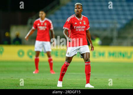 Faro, Portugal. 20. Juli 2023. Florentino von Benfica spielte während des Algarve Cup-Spiels zwischen Al Nassr und Benfica am 20 2023. Juli im Algarve-Stadion in Faro, Spanien. (Foto: Antonio Pozo/Pressinphoto) Kredit: PRESSINPHOTO SPORTS AGENCY/Alamy Live News Stockfoto