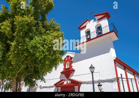 La Victoria Kirche - Olvera, Andalusien, Spanien Stockfoto