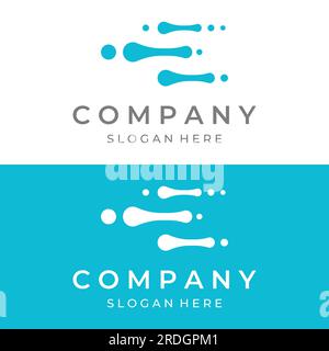 Neuron-Logo oder Nervenzellen-Logo mit Vektorkonzept. Stock Vektor