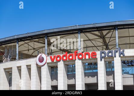 Ein Bild vom Vodafone Park, dem Stadion von Besiktas J.K.. Stockfoto