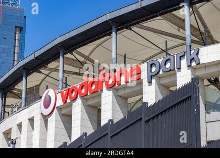 Ein Bild vom Vodafone Park, dem Stadion von Besiktas J.K.. Stockfoto