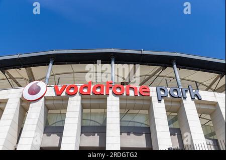 Ein Bild vom Vodafone Park, dem Stadion von Besiktas J.K.. Stockfoto