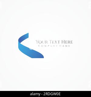 Abstraktes Logo im Swoosh-Stil mit modernen Farben. Das Logo kann für Unternehmen oder Unternehmen verwendet werden. Stock Vektor
