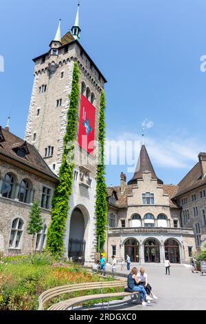 Schweizerisches Nationalmuseum (Landesmuseum Zürich), Museumstrasse, Altstadt, Stadt Zürich, Die Schweiz Stockfoto