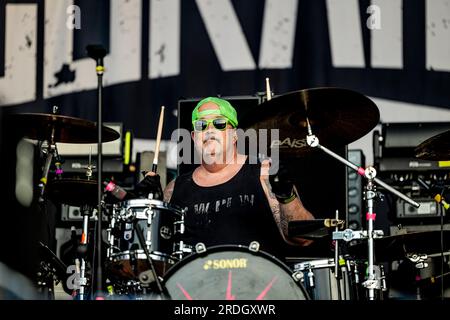 Bellaria Igea Marina, Italien. 01. Juni 2023. Zebrahead in Konzert im Slamdunk Italien 2023 - 1. Tag in Bellaria-Igea Marina Foto von Andrea Ripamonti (Foto von Andrea Ripamonti/NurPhoto) Kredit: NurPhoto SRL/Alamy Live News Stockfoto