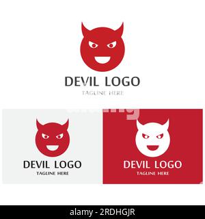 Devil horn Vektor Icon Design Illustration logo Vorlage Stock Vektor