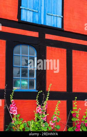 Traditionelle Architektur, Ronne City, Bornholm Island, Dänemark, Europa Stockfoto