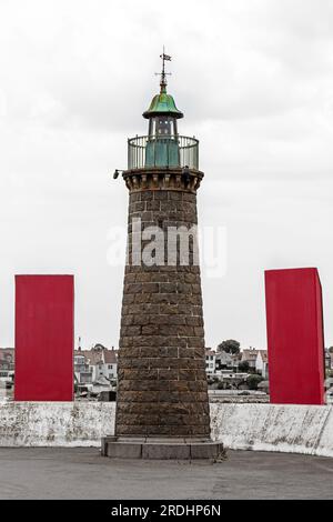 Inner Mole Lighthouse, Ronne City, Bornholm Island, Dänemark, Europa Stockfoto