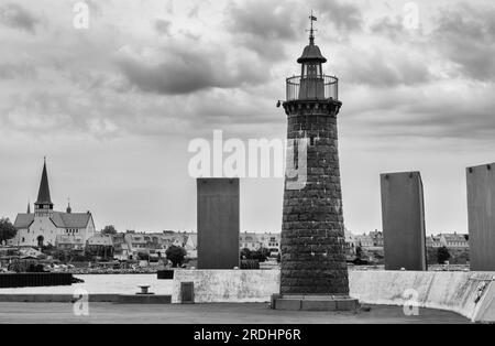 Inner Mole Lighthouse, Ronne City, Bornholm Island, Dänemark, Europa Stockfoto