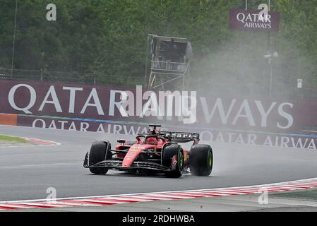 Budapest, Ungarn. 21. Juli 2023. 21. Juli 2023, Hungaroring, Budapest, Formel 1 Grand Prix von Ungarn 2023, im Bild Charles Leclerc (MCO), Scuderia Ferrari Credit: dpa/Alamy Live News Stockfoto