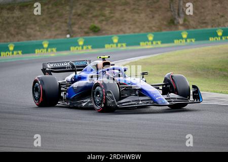 Budapest, Ungarn. 21. Juli 2023. 21. Juli 2023, Hungaroring, Budapest, Formel 1 Grand Prix von Ungarn 2023, im Bild Logan SarSergeant (USA), Williams Racing Credit: dpa/Alamy Live News Stockfoto