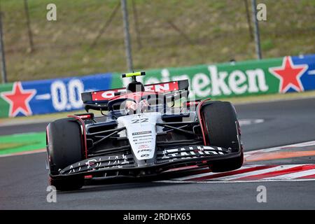 Budapest, Ungarn. 21. Juli 2023. 21. Juli 2023, Hungaroring, Budapest, Formel 1 Grand Prix Ungarischer Grand Prix 2023, im Bild Yuki Tsunoda (JPN), Scuderia AlphaTauri Credit: dpa/Alamy Live News Stockfoto