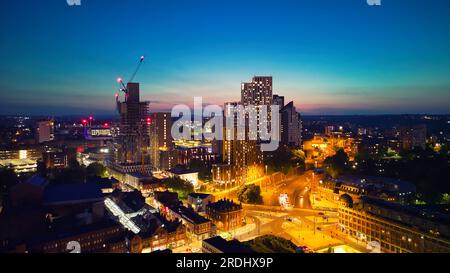 Wunderschöne Luftaufnahmen, aufgenommen in Manchester Stockfoto