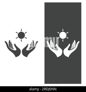 Sun Vektor illustration symbol Logo Template Design Stock Vektor