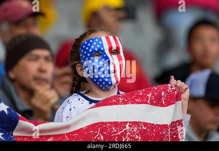 Eden Park, Auckland, Neuseeland. 22. Juli 2023. USA gegen Vietnam, im Eden Park, Auckland, Neuseeland. Kim Price/CSM/Alamy Live News Stockfoto