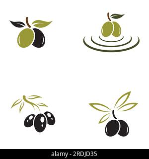 Vektordesign mit Olive-Symbolen Stock Vektor