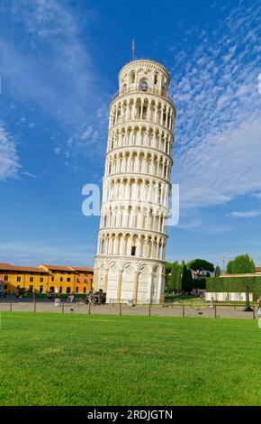 Leaning Tower, Torre pendente di Pisa, Cathedral, Cattedrale Metropolitana Primaziale di Santa Maria Assunta, Miracles Square, Piazza dei Miracoli Stock Photo