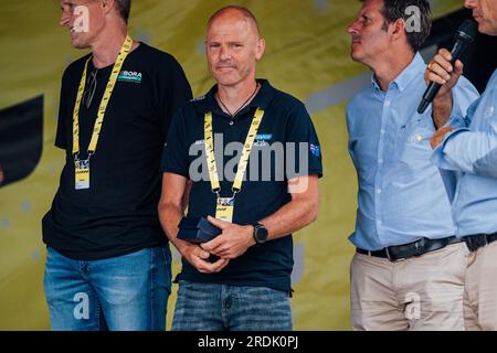 Poligny, Frankreich. 21. Juli 2023. Bild von Zac Williams/SWpix.com- 21/07/2023 - Radfahren - 2023 Tour de France - Etappe 19 Moirans-en-Montagne nach Poligny (172,8km) - Craig Geater. Kredit: SWpix/Alamy Live News Stockfoto