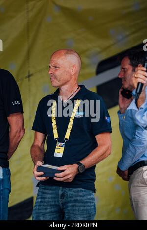 Poligny, Frankreich. 21. Juli 2023. Bild von Zac Williams/SWpix.com- 21/07/2023 - Radfahren - 2023 Tour de France - Etappe 19 Moirans-en-Montagne nach Poligny (172,8km) - Craig Geater. Kredit: SWpix/Alamy Live News Stockfoto