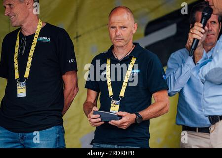 Poligny, Frankreich. 21. Juli 2023. Bild von Zac Williams/SWpix.com- 21/07/2023 - Radfahren - 2023 Tour de France - Etappe 19 Moirans-en-Montagne nach Poligny (172,8km) - Craig Geater. Kredit: SWpix/Alamy Live News Stockfoto