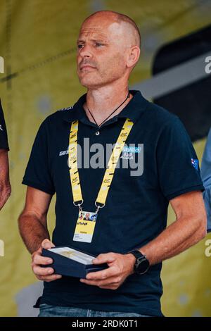 Poligny, Frankreich. 21. Juli 2023. Bild von Zac Williams/SWpix.com- 21/07/2023 - Radfahren - 2023 Tour de France - Etappe 19 Moirans-en-Montagne nach Poligny (172,8km) - Craig Geater. Kredit: SWpix/Alamy Live News Stockfoto