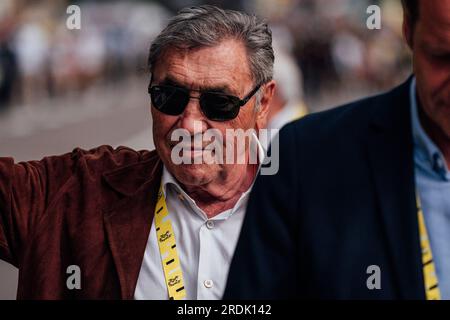 Poligny, Frankreich. 21. Juli 2023. Bild von Zac Williams/SWpix.com- 21/07/2023 - Radfahren - 2023 Tour de France - Etappe 19 Moirans-en-Montagne nach Poligny (172,8km) - Eddy Merckx. Kredit: SWpix/Alamy Live News Stockfoto
