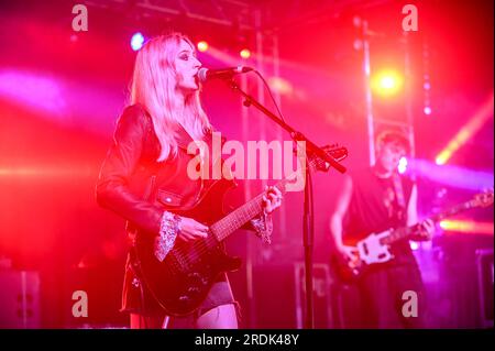 Lizzie Esau , Aufführung beim Tramlines Festival, Sheffield , UK , 21.07.2023 Stockfoto