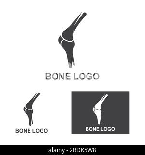 Vektordesign mit Bone-Logo Stock Vektor