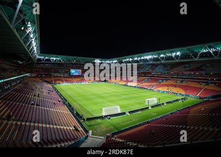 Ein allgemeiner Blick auf das Brisbane Stadion, Brisbane. Bilddatum: Samstag, 22. Juli 2023. Stockfoto