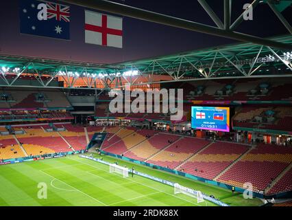 Ein allgemeiner Blick auf das Brisbane Stadion, Brisbane. Bilddatum: Samstag, 22. Juli 2023. Stockfoto