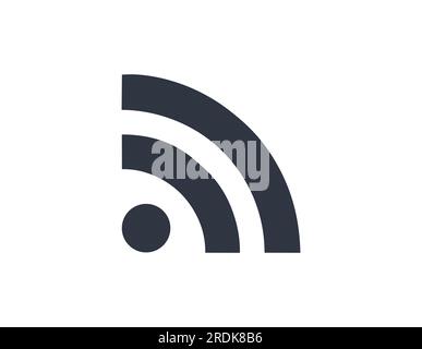 Wirklich Einfaches Syndication-Symbol. Vektordarstellung. Stock Vektor