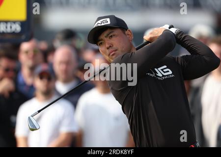 Wirral, England, am 21. Juli 2023. Japans Taiga Semikawa am 2. Tag der British Open Golf Championship 2023 im Royal Liverpool Golf Club in Wirral, England, am 21. Juli 2023. Kredit: Koji Aoki/AFLO SPORT/Alamy Live News Stockfoto