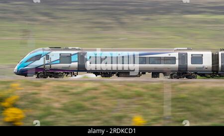 397007, 1M84 Glasgow Central zum Flughafen Manchester. Shap Wells, Cumbria, Großbritannien. 7. Juni 2023 Foto von Richard Holmes. Stockfoto