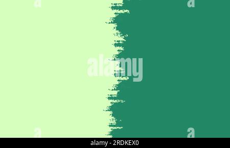 Gebürsteter, Abstrakter Hintergrund. Malerei mit Pinselstrich. Grüner Hintergrund Texturpinsel. Abstrakter Pinselhintergrund, an einer Betonwand Stockfoto