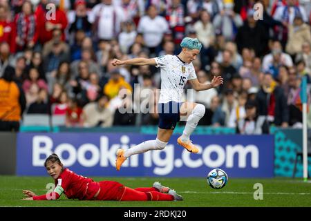Auckland, Neuseeland. 22. Juli 2023. Auckland, Neuseeland, 22. Juli 2023: Megan Rapinoe der USA während des FIFA Womens World Cup Group E-Fußballspiels 2023 zwischen den USA und Vietnam im Eden Park in Auckland, Neuseeland. (Ane Frosaker/SPP) (Ane Frosaker/SPP) Kredit: SPP Sport Press Photo. Alamy Live News Stockfoto