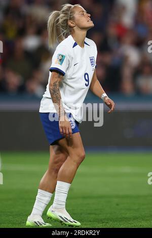 Rachel Daly #9 of England während der FIFA Women's World Cup 2023 Gruppe D England Women vs Haiti Women im Suncorp Stadium, Brisbane, Australien, 22. Juli 2023 (Foto: Patrick Hoelscher/News Images) Stockfoto