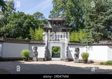 Chinesischer Garten des himmlischen Friedens in Frankfurt Stockfoto