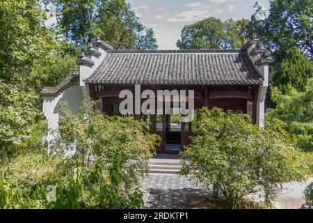 Chinesischer Garten des himmlischen Friedens in Frankfurt Stockfoto