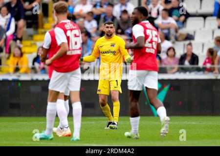 BRÜGGE - AZ Alkmaar Torwart Mathew Ryan während des Freundschaftsspiels zwischen Club Brügge und AZ Alkmaar am 22. Juli 2023 im Jan Breydel Stadion in Brügge, Belgien. AP | niederländische Höhe | Ed VAN DE POL Stockfoto