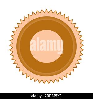 Leeres Abzeichen Mit Sternenmuster Im Vintage-Stil Stock Vektor