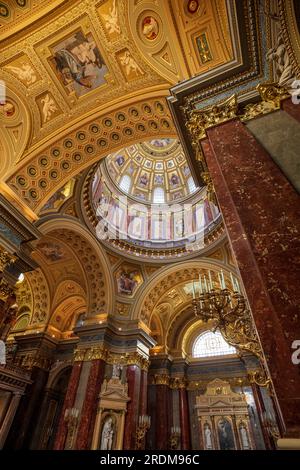 Das Innere der St.-Stephans-Basilika, Budapest, Ungarn Stockfoto