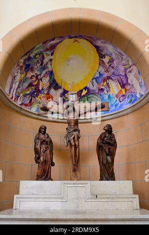 Wien, Österreich. 19. Juli 2023. Pfarrkirche St. Francis von Assisi Stockfoto