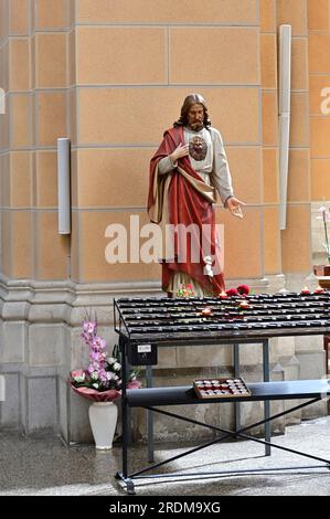 Wien, Österreich. 19. Juli 2023. Pfarrkirche St. Francis von Assisi Stockfoto
